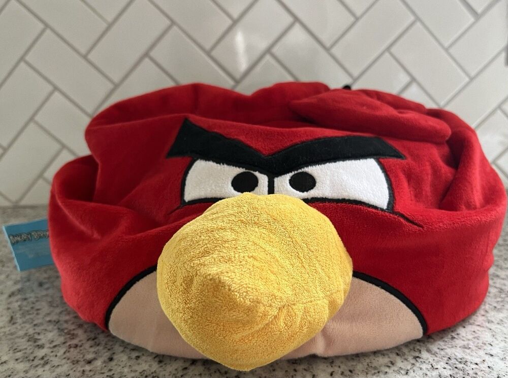 Angry Birds Red Bird Plush Bean Bag Pillow Jay Franco 15” Soft Stuffed Character